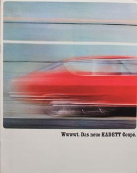 Opel Kadett Coupe Modelprogram 1965 Carbrochure  (9567)